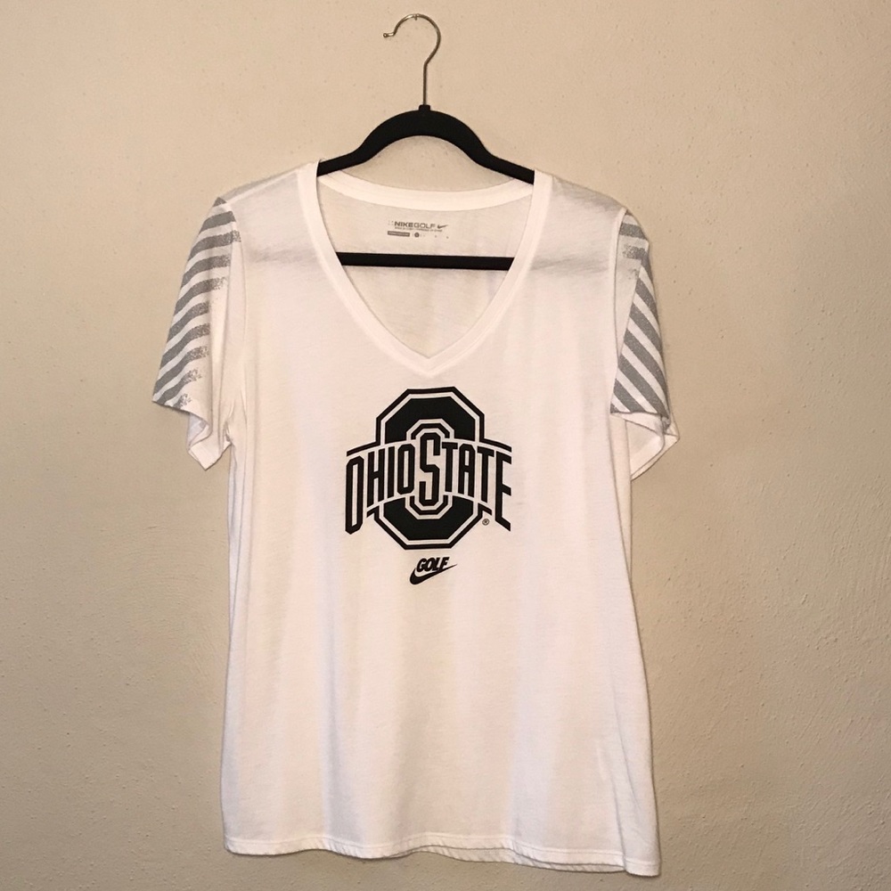 NWOT • Nike Ohio State Women’s Golf v-neck shirt